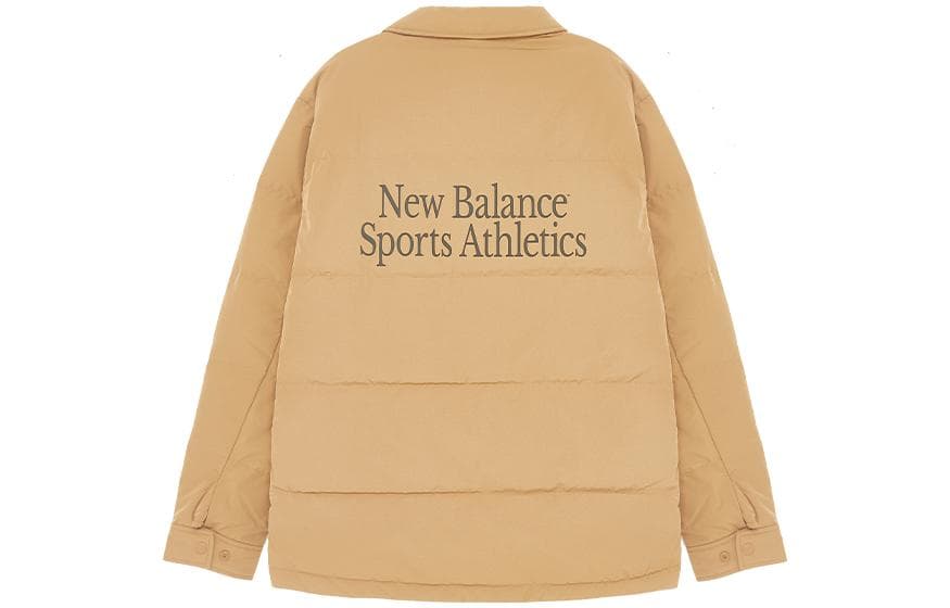 New Balance Down Jackets Lapel Moderate Straight Fit