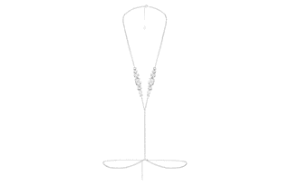 Skims X Swarovski V Body Chain