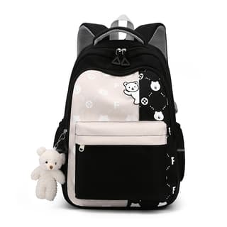 RUIPAI Nylon Fabric Backpack Student Backpack Regular Black/Pink/Purple/Blue