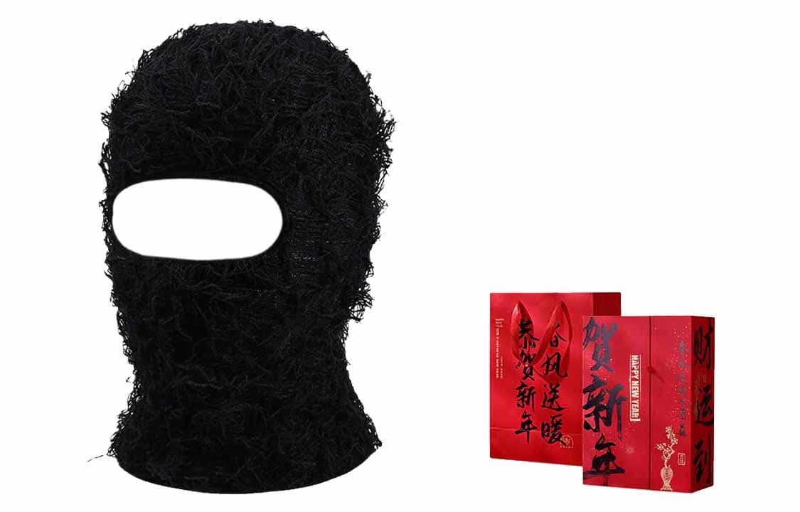 Black Monster Mask Hoodie+New Year Box Set