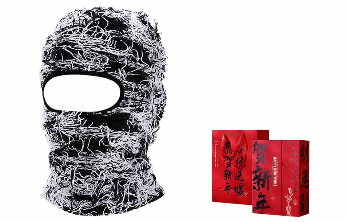 Black White Monster Mask Hoodie+New Year Box Set