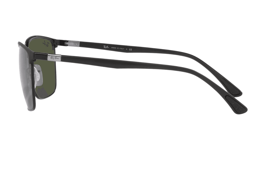 RayBan Metal Square Sunglasses Black