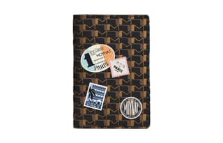 Moynat Canvas Passport Holder Gold & Black