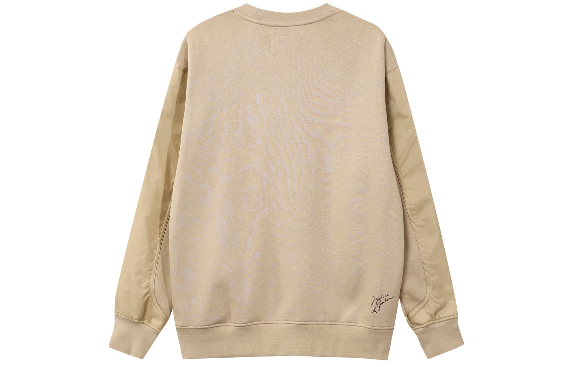 Jordan Flight MVP Letter Logo Print Thickened Fleece Lined Athleisure Crew Neck Sweatshirt Desert Yellow