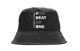 ARMANI EXCHANGEAE Polyester, Cotton Bucket Hats Black