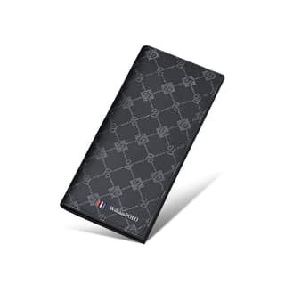 WilliamPOLO PVC Card Holder, Wallet Regular Black