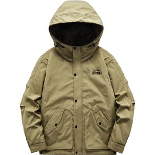 Jeep Puffer Jackets Hooded Thickened Cargo Puffer Jacket