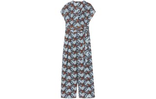 WEEKEND MaxMara Panaria Collection Jumpsuit In Pure Silk Jumpsuit Tobacco