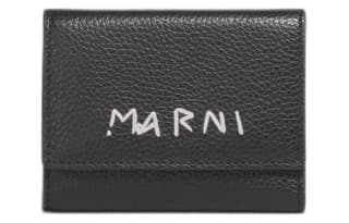 MARNI Calfskin Key Pouch Black