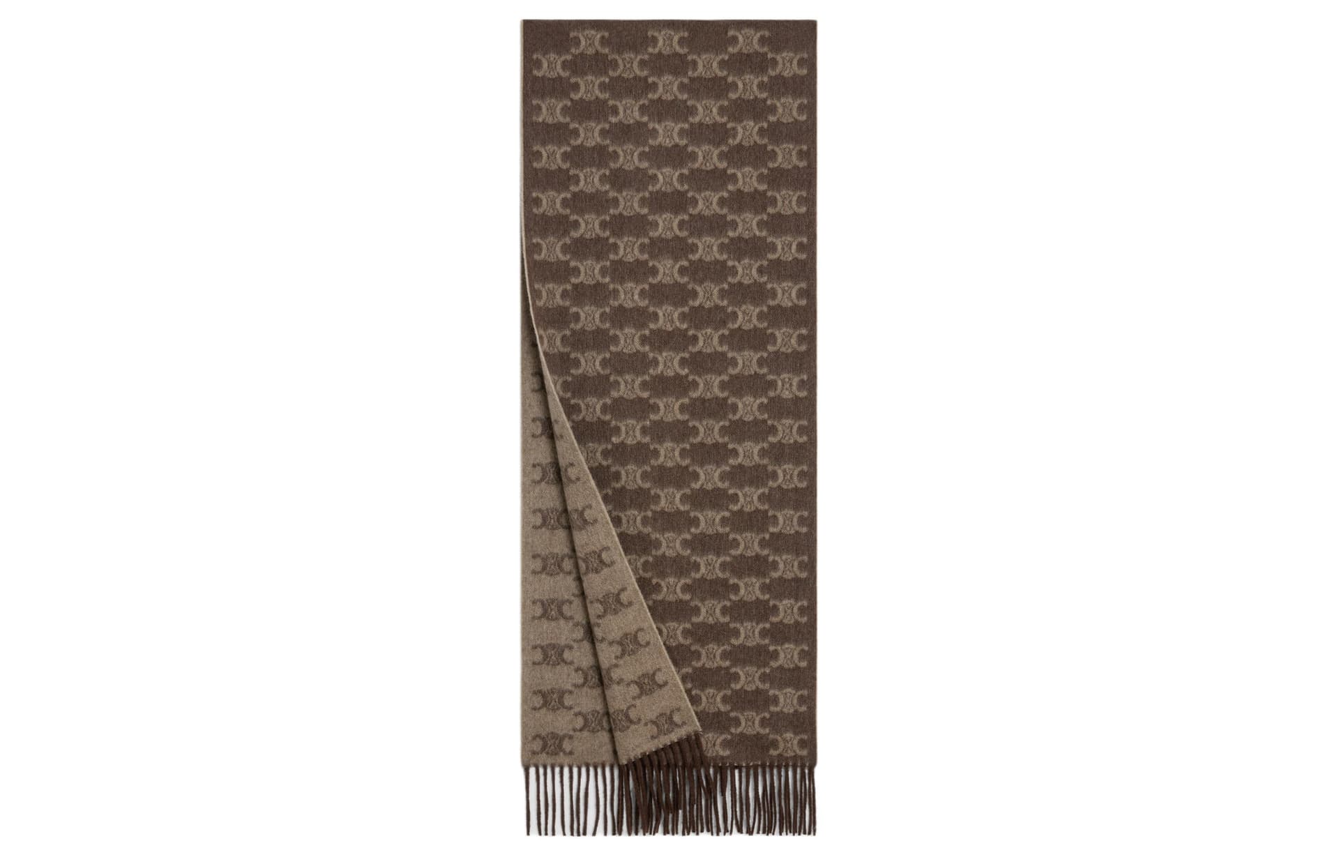 CELINE Scarf In Monogram Cashmere