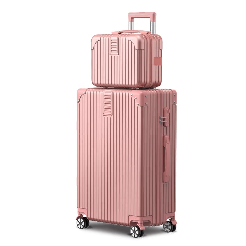Lixiangzhuyi ABS+PC Travel Luggage 20 Inch, 24 Inch, 26 Inch, 22 Inch, 28 Inch Rose Gold