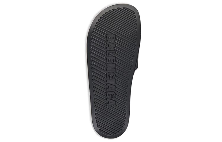 Balenciaga Pool Slides 'Black Glow'