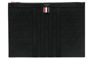 THOM BROWNE Logo Stamp Clutch Bag