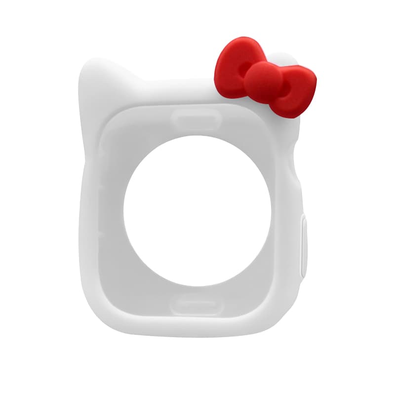 CHENSONG Protective Case Apple Silicone Case Material Apple Watch Collection White RedCute Butterfly Clasp Silicone Case
