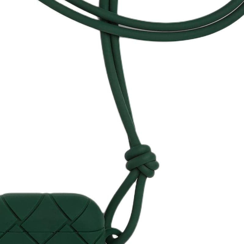 Bottega Veneta Silicone Earphone Case Emerald