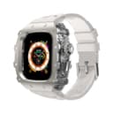 Transparent Middle Frame+Original Factory White Strap with SilverTone Buckle