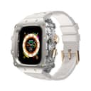 Transparent Middle Frame+Original Factory White with GoldTone Lock