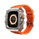Transparent Middle Frame+Original Factory Orange Strap with GoldTone Lock