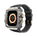 Transparent Middle Frame+Original Factory Black Strap GoldTone Lock