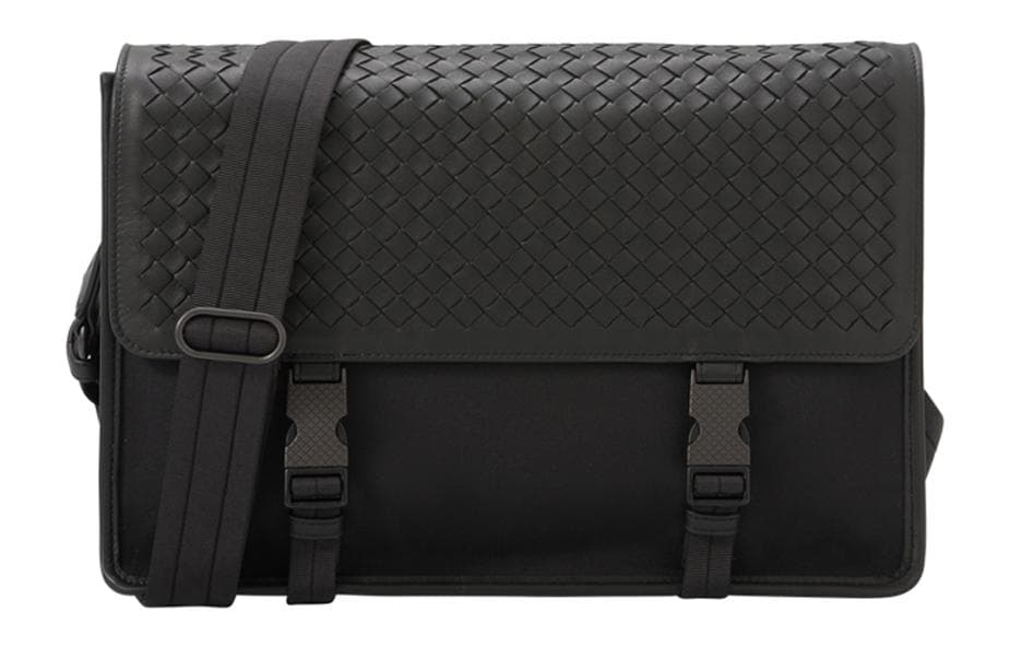Bottega Veneta Nylon Crossbody Black Basic Set (Bag+Dust Bag)