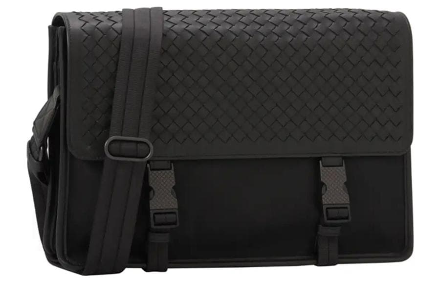 Bottega Veneta Nylon Crossbody Black