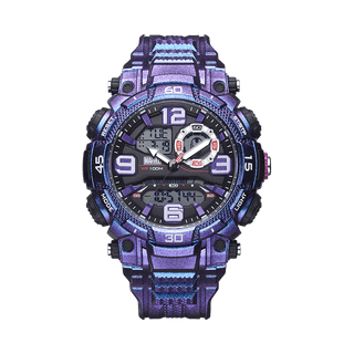 MARVEL Iron Collection Quartz Movement PU Strap Watch Black Dial