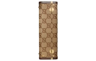 GUCCI Canvas With Handbag Travel Bag Extra Large Camel & Ebony