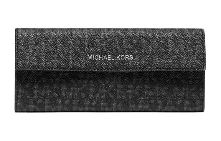 MICHAEL KORS Coated Canvas, Polyester, Polyurethane Eyeglass Pouch Large Black