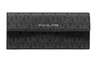 MICHAEL KORS Coated Canvas, Polyester, Polyurethane Eyeglass Pouch Large Black