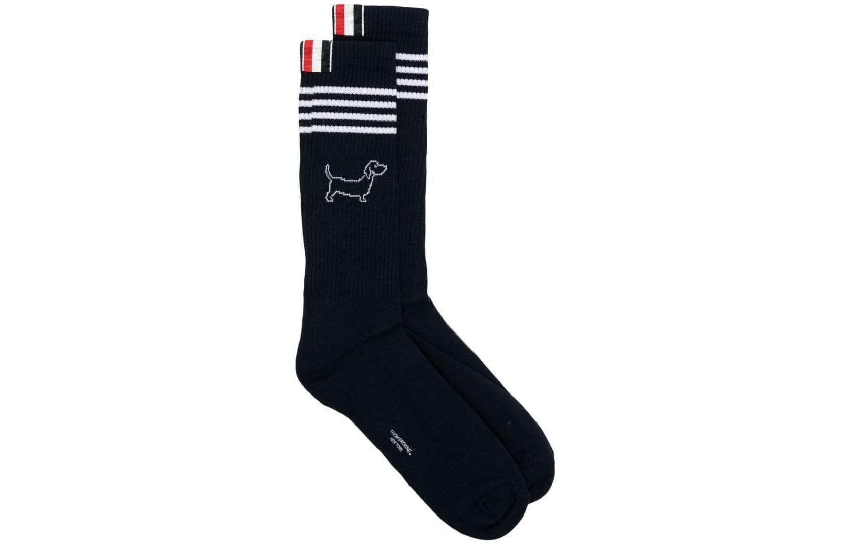 THOM BROWNE· Knee High 1 Pack Marine Blue
