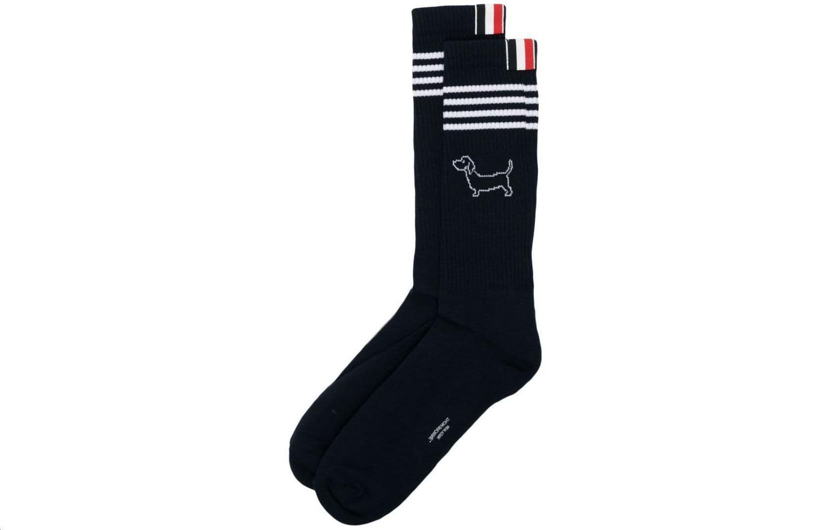 THOM BROWNE· Knee High 1 Pack Marine Blue Marine Blue