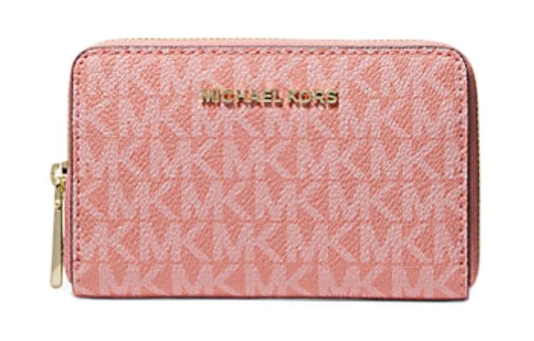 MICHAEL KORS Coated Canvas Wallet Small Sunset Rose