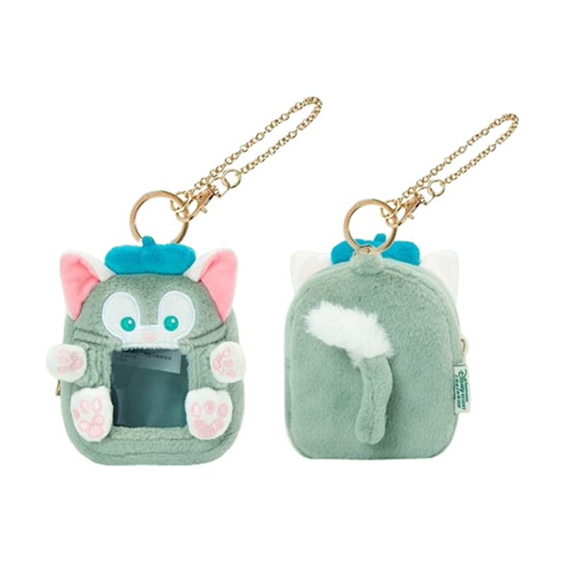 Disney Polyester Transparent Coin Purse Key Ring Green Gelatoni