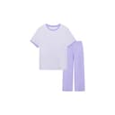 [ShortSleeved TShirt and Pants]Dragon Clear PurpleWomen's