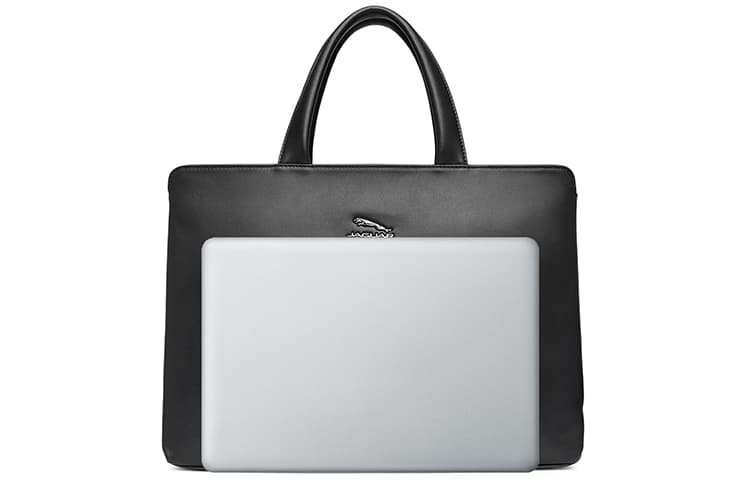 JAGUAR Grain Cow Portable Laptop Bag, Briefcase Black
