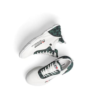 KOLUMB Textile, Grain Cow Chunky White Green
