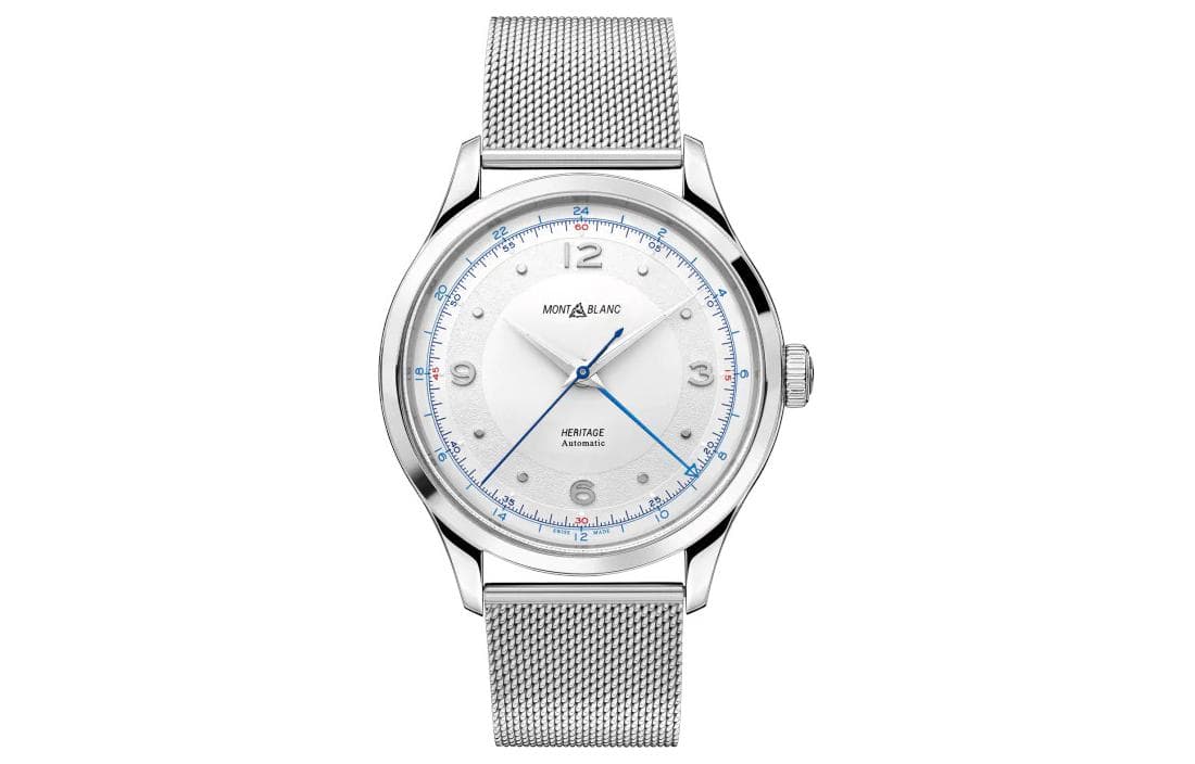 MONTBLANC Heritage Collection Automatic Mechanical Movement 50m Waterproof Watch 40mm White Dial White Dial