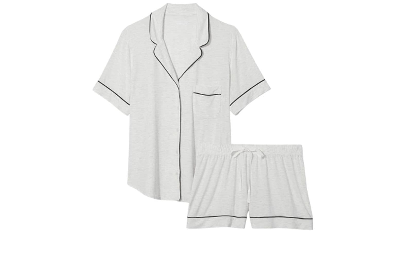 VICTORIA'S SECRET Pajama Set Heather Gray Heather Gray