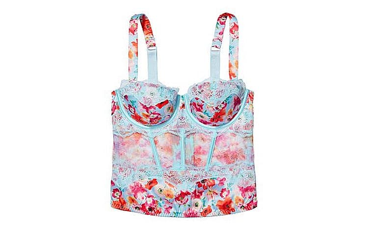 Victoria's Secret Shapewear Blue Floral Print Blue Floral Print
