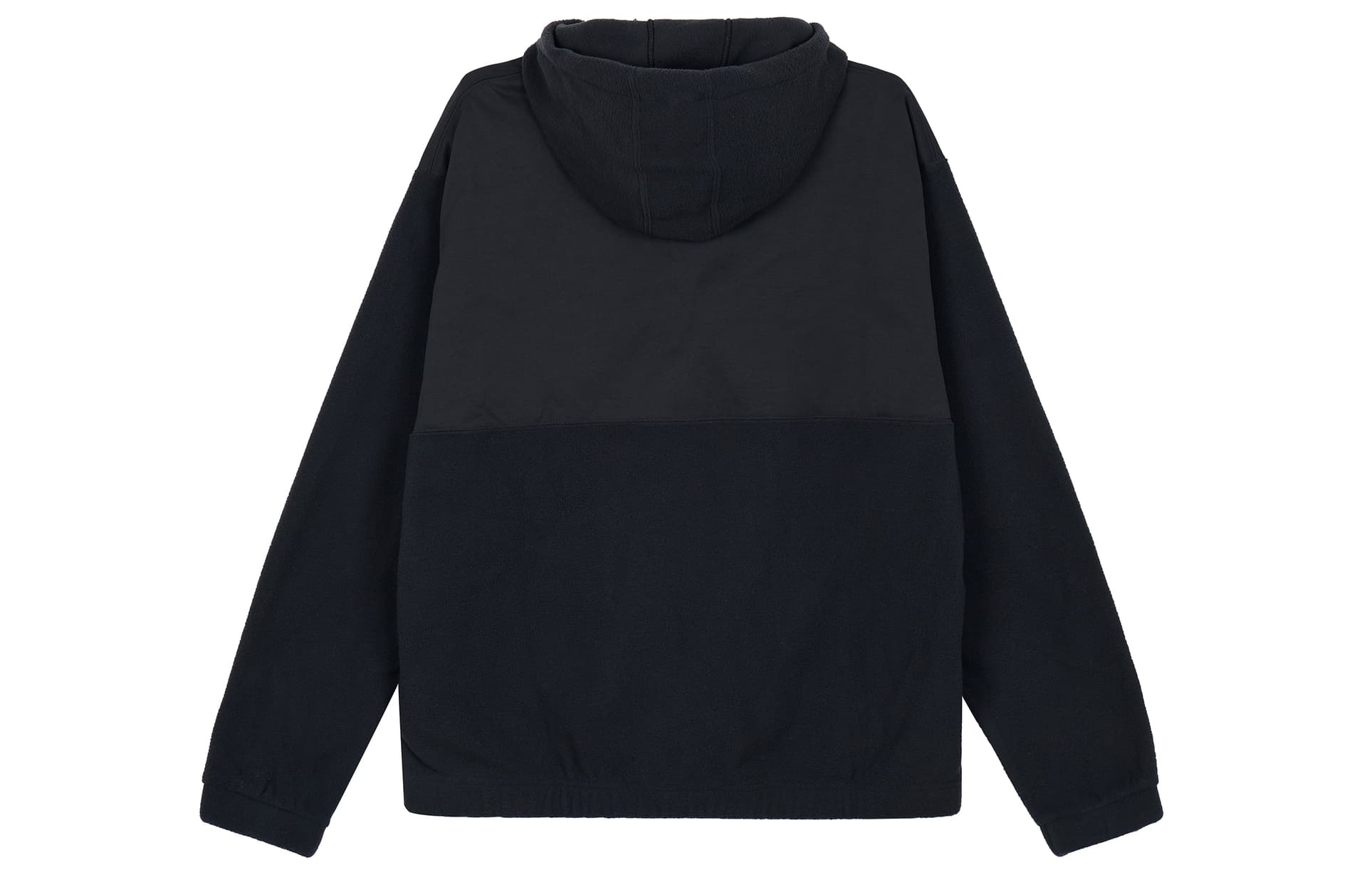 Nike Fleece Paneled Hoodie With Fleece Lining Fleece Clothing Black