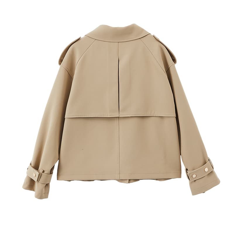 XIANGYING Trench Coat Khaki