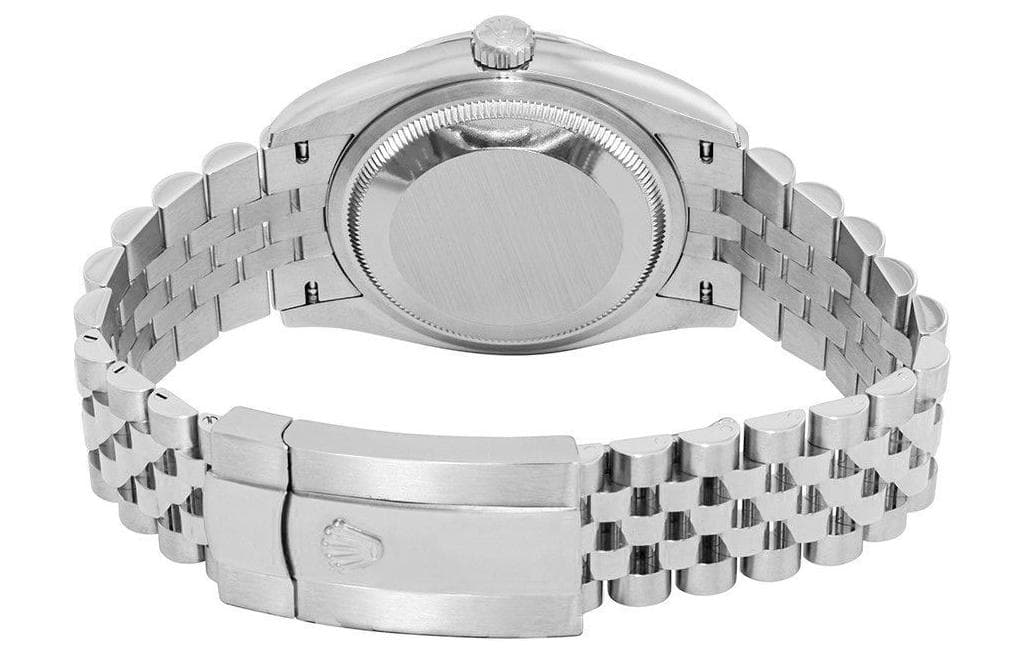 ROLEX Fluted Bezel Datejust Collection Automatic Mechanical Movement Watch 41mm Black Dial