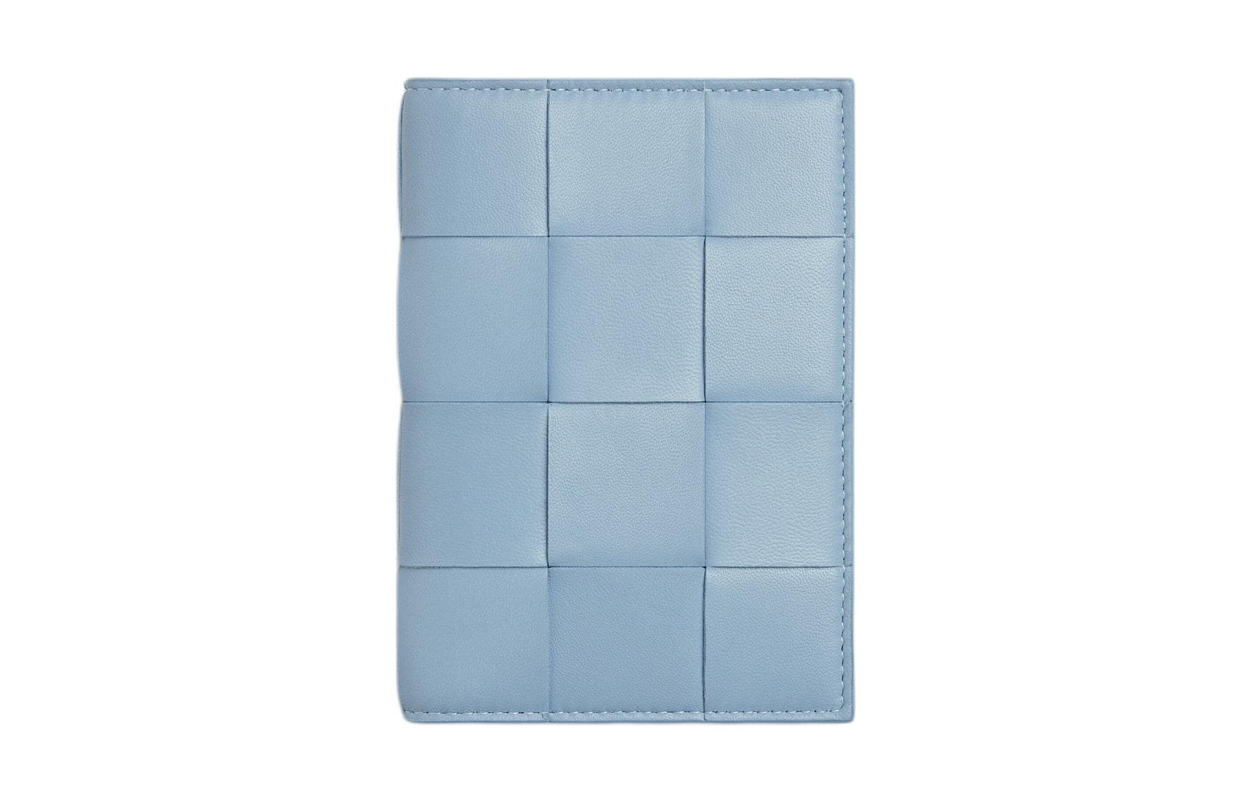 Bottega Veneta Sheepskin Passport Holder Ice Blue Box(Basic Set+Box)