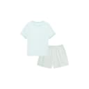 [ShortSleeved Shorts]Ice Blue GreenWomen's
