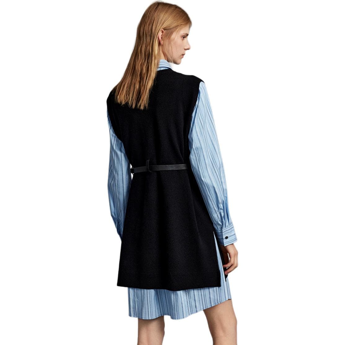 ELLE Two Piece Skirt Sets Lapel Moderate Mid Length