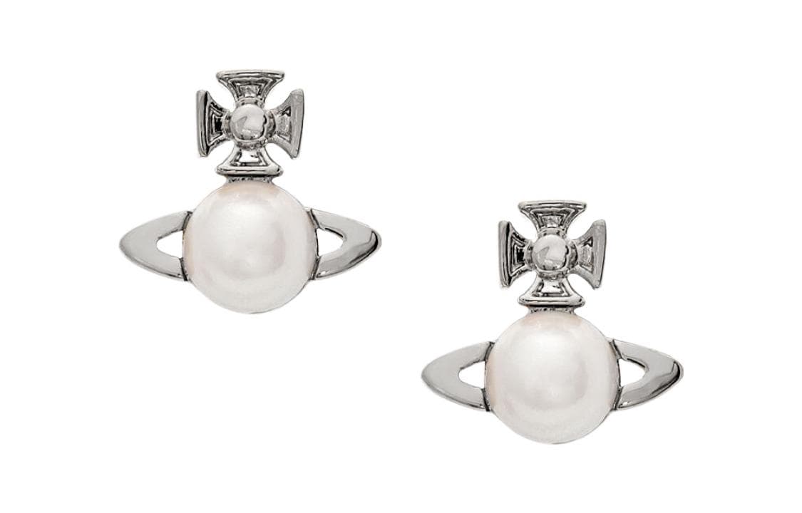 Vivienne Westwood Brass Earrings Silver