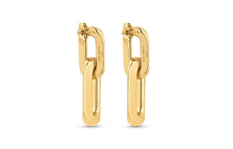 LOUIS VUITTON Lv Edge Double Earrings