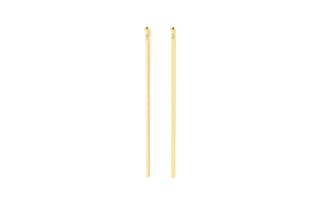 Beams Brass, Titanium Earrings Gold