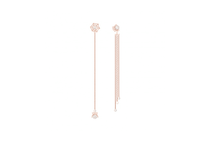 Swarovski Precisely 18K Rose Gold Drop Earrings Gold