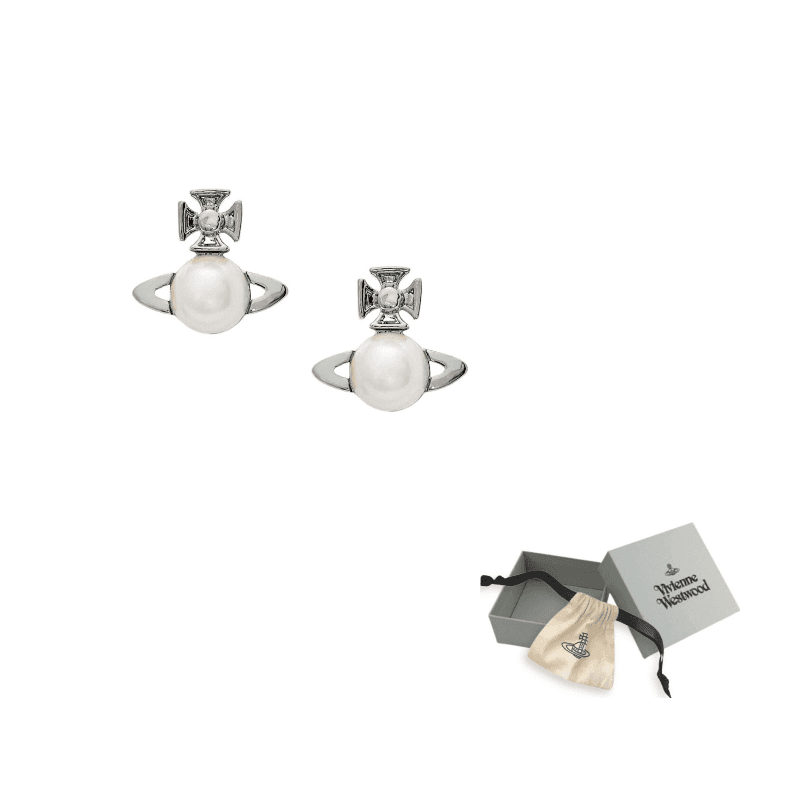 Vivienne Westwood Brass Earrings Silver